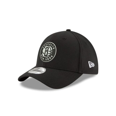 Sapca New Era Brooklyn Nets NBA Team Classic 39THIRTY Stretch Fit - Negrii